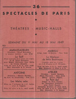 Spectacles De Paris - Cabaret