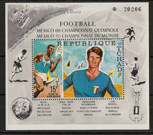 TCHAD - 1970 - Bloc Feuillet BF  N°Mi. 8 - Mexico Football World Cup / Olympics - Neuf Luxe ** / MNH / Postfrisch - 1970 – Mexico