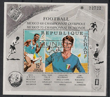 TCHAD - 1971 - Bloc Feuillet BF N°Mi. 21 - Olympics / Football - Neuf Luxe ** / MNH / Postfrisch - 1970 – Mexico