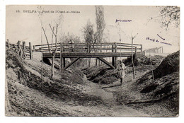 Algérie --DJELFA --1907--  Pont De L'Oued-el-Mélaa   ( Petite Animation  ) .....à Saisir - Djelfa