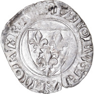 Monnaie, France, Charles VI, Blanc Guénar, Sainte-Menehould Ou - 1380-1422 Karl VI. Der Vielgeliebte