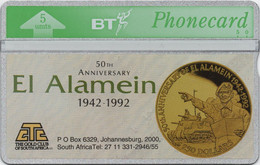 ENGLAND : BTO012 5u EL ALAMEIN $250 ( Batch: 371E..) MINT - BT Edición General