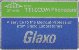 ENGLAND : BTM001 20 U GLAXO ( Batch: 807C50093) MINT - BT Allgemeine