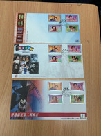 Hong Kong Stamp Movie Stars Rare X 3 Covers Limited - FDC