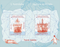 Timbre TAAF N° F1009 Neuf** MNH L'Astrolabe Et L'Aurora Australis. - Unused Stamps