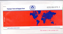 Ticket Luchtvaart Airplane Airline - IATA - 1993 - Sin Clasificación