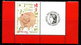 2007 - France - Timbre Personnalisé Année Du Cochon Vignette Cérès - NEUF - No 4001A - Cote 6,00 € - Nuevos