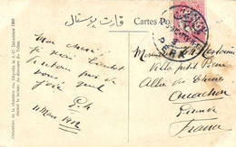 1912- C P A   From  "Parlement De La Turquie " Fr. Turkish Stamp  Canc. PERA Bilingual Mark - 1837-1914 Smyrna