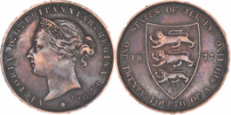 Jersey - 1877 - 1/24 Of A Shilling - Reine Victoria - Qualité - 05-246 - Jersey