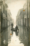 Agen * Carte Photo Photographe A. BALISTAI * Inondations Crue Rue Villageois - Agen