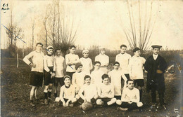 Villeneuve Sur Lot * Carte Photo Photographe E. SAUMADE Directeur France Sport * équipe De Rugby - Villeneuve Sur Lot