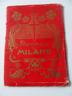 Ricordo Di Milano  24 Photos Sépia   En Accordéon  à La Découvertes De Milan Avec Légende Au Bas Années 1910 ?? - Andere