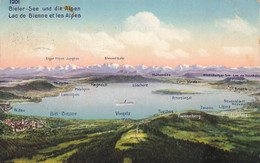 BIELER - SEE - Lac De BIENNE - Colorisée 1917 - VENTE DIRECTE X - Bienne