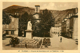 Florac * Place Du Souvenir Et Le Temple - Florac