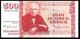 # # # Banknote Island (Iceland) 500 Kronur UNC # # # - Iceland