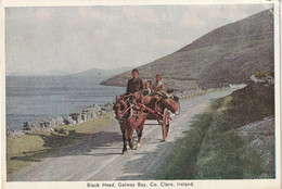 Galway Bay Co Clare Ireland Old Postcard - Clare