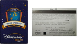 Passeport Disney - France - Disneyland Paris - Billet Passe-Partout (Paper) - Passeports Disney