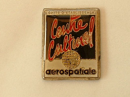 Pin's AEROSPATIAL - COMITE D'ETABLISSEMENT - CENTRE CULTUREL - Spazio