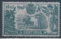 ES257SASF-L4301-TESPTAN .  España.Spain. Espagne. EL QUIJOTE.1905.(Ed  257**) Sin  Charnela.MAGNIFICO - Unused Stamps