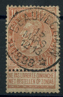 BELGIQUE - COB 57 - 10C ROUGE BRUN RELAIS A ETOILES BEAUVECHAIN - 1893-1900 Schmaler Bart