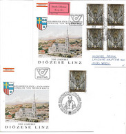 2105o: Österreich 1985, ANK 1833, Herberstein- Erster Bischof Der Diözese Linz (Gemälde Von Weeser- Kress), 2 FDCs - Théologiens