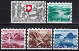MiNr. 555 - 559 Schweiz1951, 1. Juni. „Pro Patria“: 600 Jahre Zürich In Der Eidgenossenschaft - Postfrisch/**/MNH - Ongebruikt
