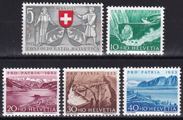 MiNr. 580 - 584 Schweiz1953, 1. Juni. „Pro Patria“: 600 Jahre Bern In Der Eidgenossenschaft - Postfrisch/**/MNH - Unused Stamps