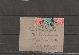New South Wales Sydney COVER To NY USA 1905 - Lettres & Documents