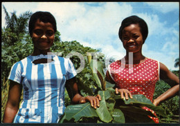 PHOTO POSTCARD JEUNE FEMME GIRLS SAO TOME ISLAND AFRICA AFRIQUE CARTE POSTALE NT2 - Sao Tome En Principe