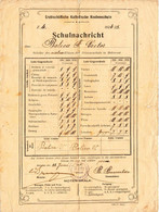 Germany, 1924, Vintage School Notice / Grades Record - Archbishop's Catholic Boys' School, Bucharest - Diploma's En Schoolrapporten