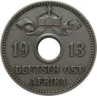 LaZooRo: German East Africa 5 Heller 1913 J XF - German East Africa