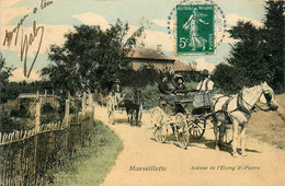 Marseillette * Avenue De L'étang St Pierre * Attelage Cocher - Andere & Zonder Classificatie