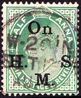 INDIA 1902 KEDVII  ½Anna Green OHSM SGO56 Used - Autres