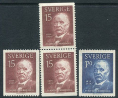 SWEDEN 1959 Arrhenius Birth Centenary  MNH / **.  Michel 453-54 - Ungebraucht