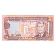 Billet, Turkmanistan, 10 Manat, 2000, KM:3, NEUF - Turkmenistan