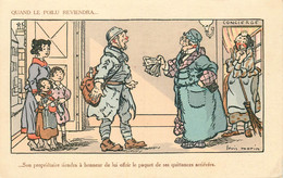 MILITAIRE PATRIOTIQUES  " Quand Le Poilu Reviendra..."  Illustrateur Louis MORIN Edit Gallais N°163 - Patriottisch