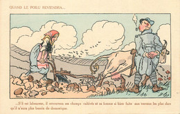 MILITAIRE PATRIOTIQUES  " Quand Le Poilu Reviendra..."  Illustrateur Louis MORIN Edit Gallais N°169 - Patriottisch