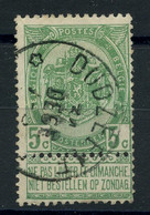 BELGIQUE - COB 56 - 5C VERT RELAIS A ETOILES DUDZEELE - 1893-1907 Wapenschild