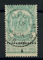 BELGIQUE - COB 56 - 5C VERT RELAIS A ETOILES LOPHEM - 1893-1907 Stemmi