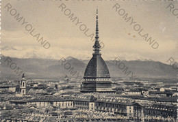 CARTOLINA  TORINO,PIEMONTE,MOLE ANTONELLIANA CON SFONDO DELLE ALPI,STORIA,BELLA ITALIA,CULTURA,VIAGGIATA 1953 - Mole Antonelliana