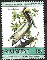 St Vincent : MNH ** : Brown Pelican  -  Pelecanus Occidentalis - Pelikane