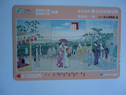 JAPAN  OTHERS CARDS  PAINTING PAINTINGS  WOMENS - Painting