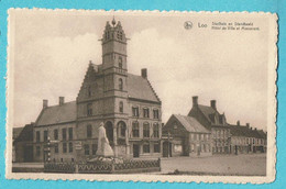 * Lo Reninge - Loo Reninghe (West Vlaanderen) * (Nels, Uitg Dupont) Stadhuis En Standbeeld, Hotel De Ville - Lo-Reninge