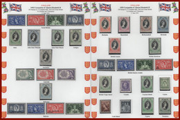 Great Britain 1953 Omnibus Coronation Of Queen Elizabeth Mnh Complete 77 Stamps - Ongebruikt