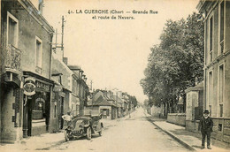 La Guerche * La Grande Rue * Route De Nevers * Garage BLOCHET * Automobile Voiture Ancienne - La Guerche Sur L'Aubois