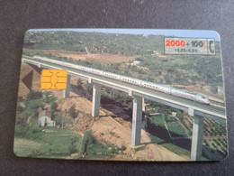 SPAIN/ ESPANA   2000pta TRAIN     /  Nice  Fine Used  CHIP CARD  **10360** - Emissioni Private