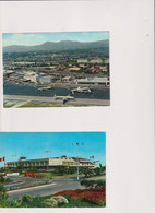 CPSM-D15-NICE-AEROPORT-batiments-avions-fourgons Rouges ?-2CPSM - Transport (air) - Airport