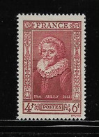 FRANCE  ( FR4 - 535 )  1943  N° YVERT ET TELLIER  N°  591    N** - Neufs