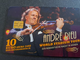 NETHERLANDS CHIPCARD € 10,-  ,- ARENA CARD / ANDRE RIEU/  DIFF BACK /  /MUSIC   - USED CARD  ** 10367** - Pubbliche