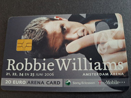 NETHERLANDS CHIPCARD € 20,-  ,- ARENA CARD / ROBBIE WILLIAMS   /MUSIC   - USED CARD  ** 10368** - Public